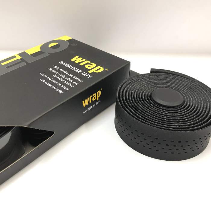 Velo HandleBar Tape Black MicroFibre T. White s Bikes