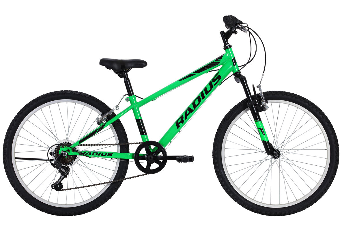 Radius Leopard 24" Kids Mountain Bike Gloss Neon Green/Black