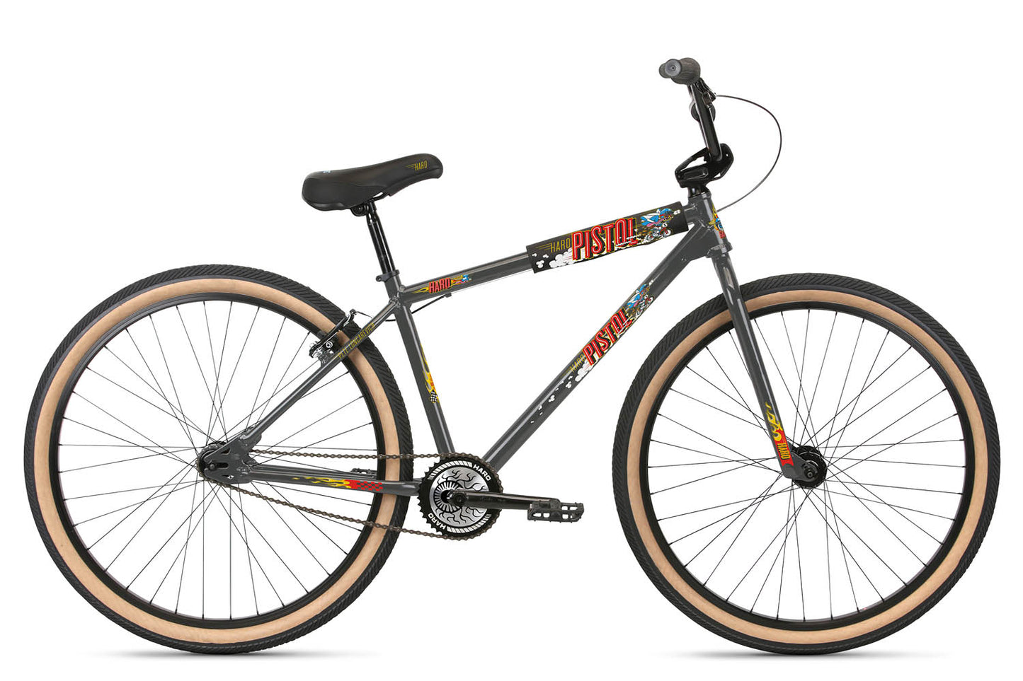 Haro Pistol Pete 26" Grey Crusier BMX